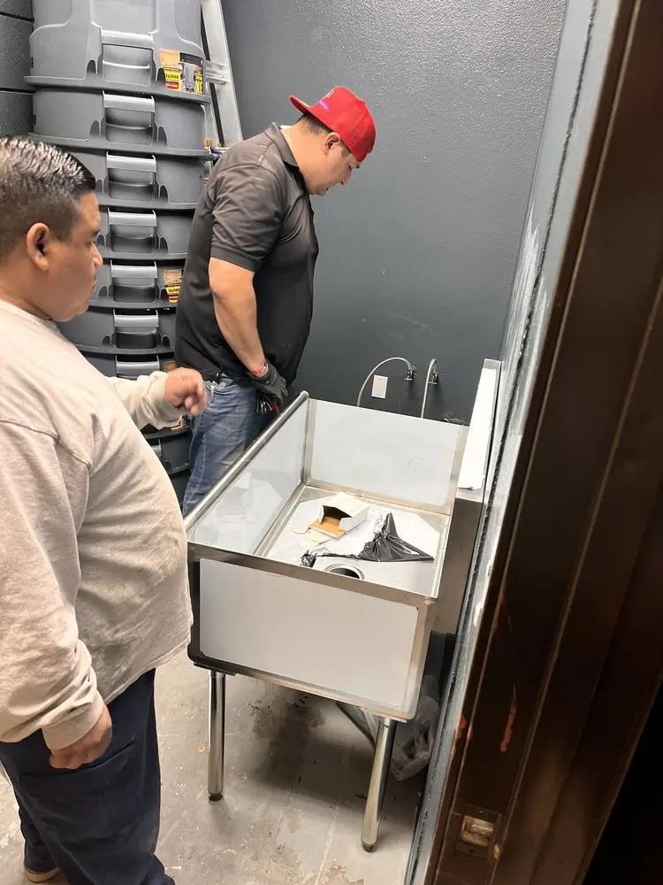 Commercial plumbing and sink installation in Laramie